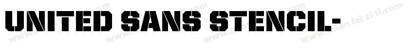 United Sans Stencil字体转换